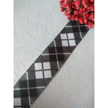 Лента репсовая с рисунком 25мм, цена за 1 м